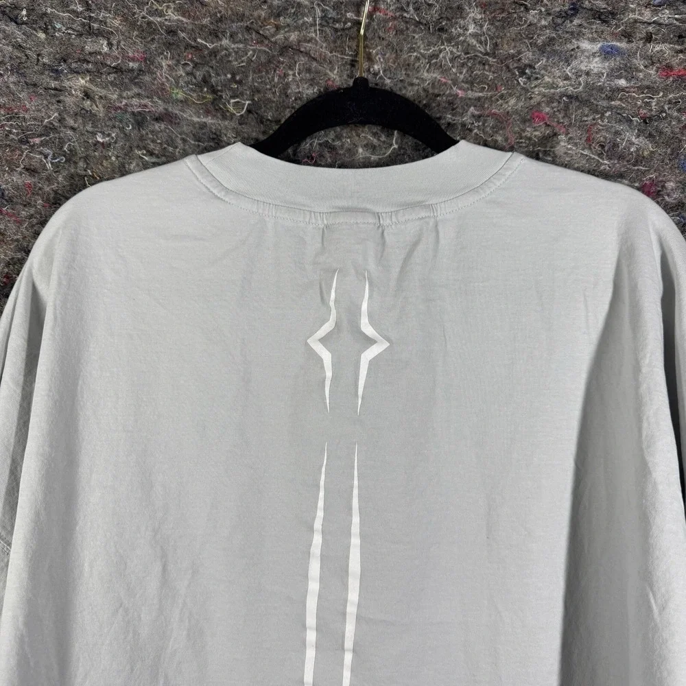 Star Wars Disney Ashley Eckstein Womens L Gray Oversized Aurebesh T-Shirt - Picture 15 of 16